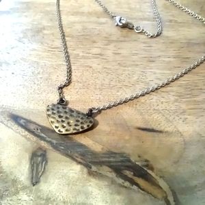 Copper tone and antique silver plated 7" necklace by premier Designs